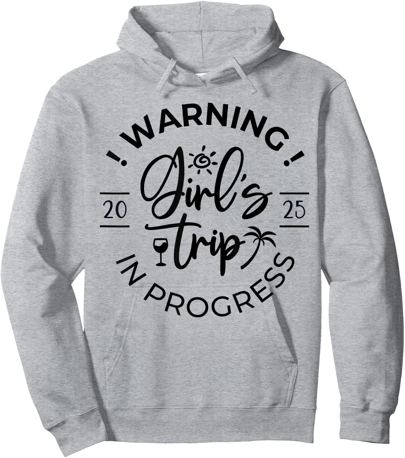 Girls Trip 2025 Weekend Vacation Matching Group Hoodie - Hoodie | Ash