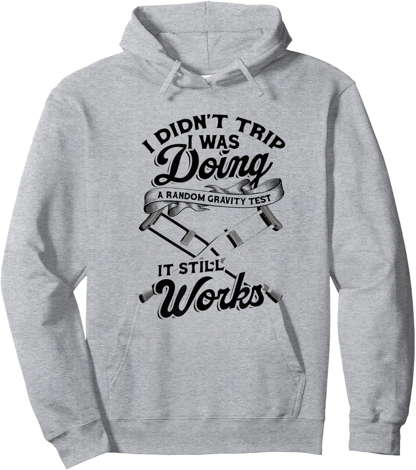 I didn't trip I was doing a random gravity test Hoodie - Hoodie | Ash