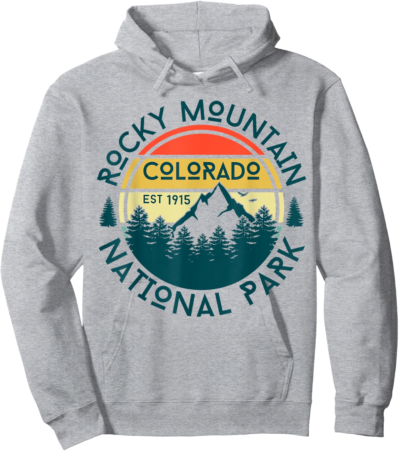 Rocky Mountain National Park Hoodie - Hoodie | Ash