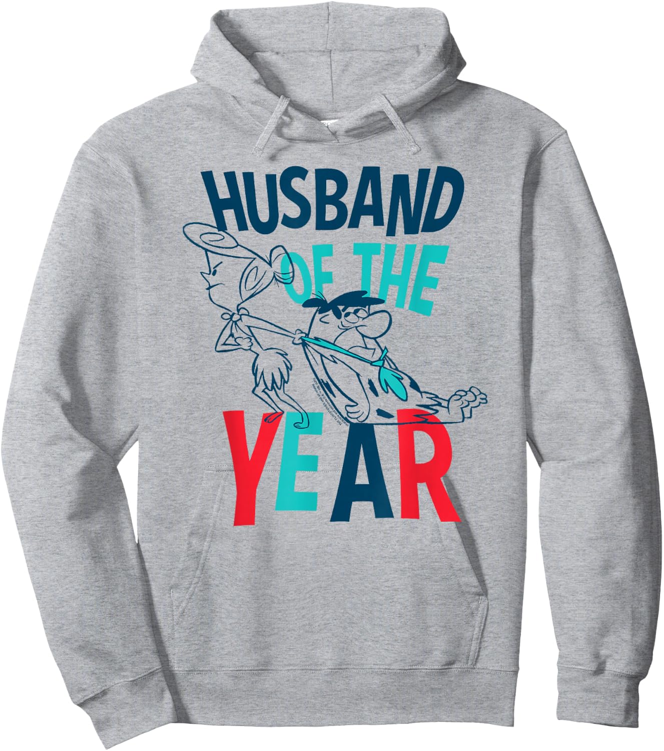The Flintstones Fred Wilma Husband of the Year Hoodie - Hoodie | Ash