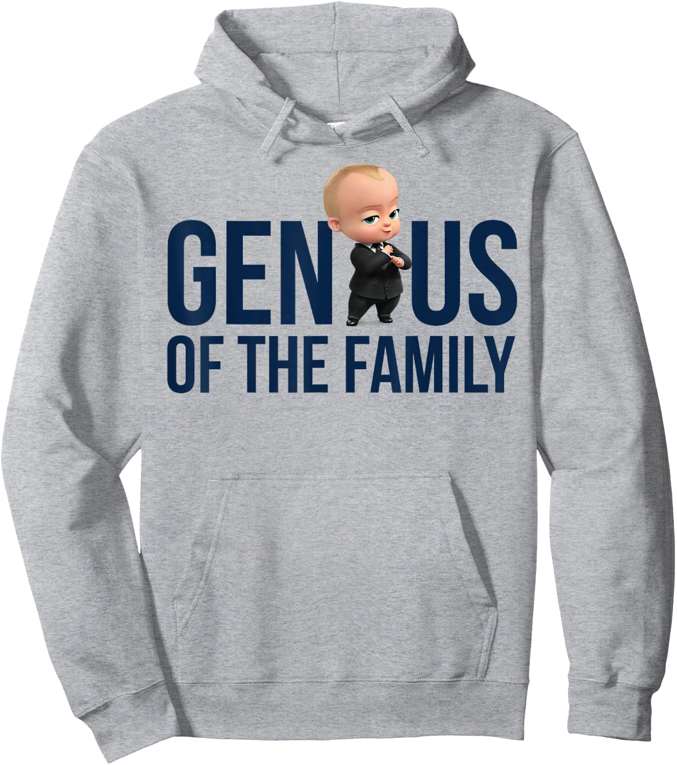 The Boss Baby Genius Of The Family Hoodie - Hoodie | Ash