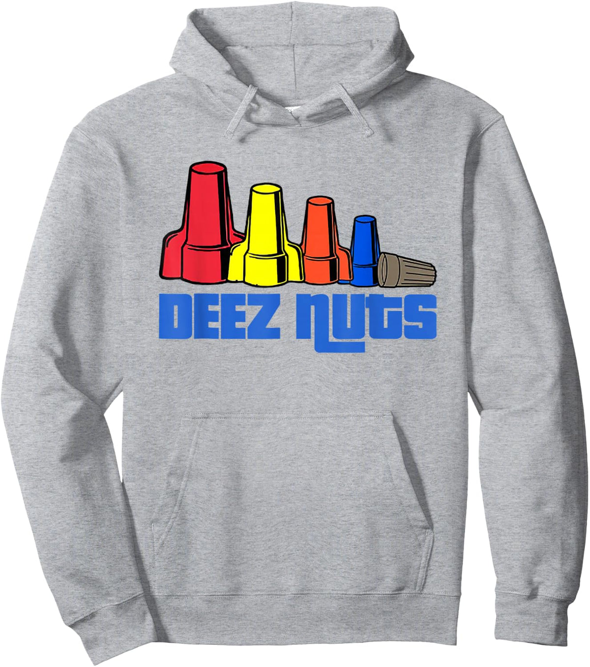 Deez Nuts Electrician Funny Shirt & Women Gift Hoodie - Hoodie | Ash