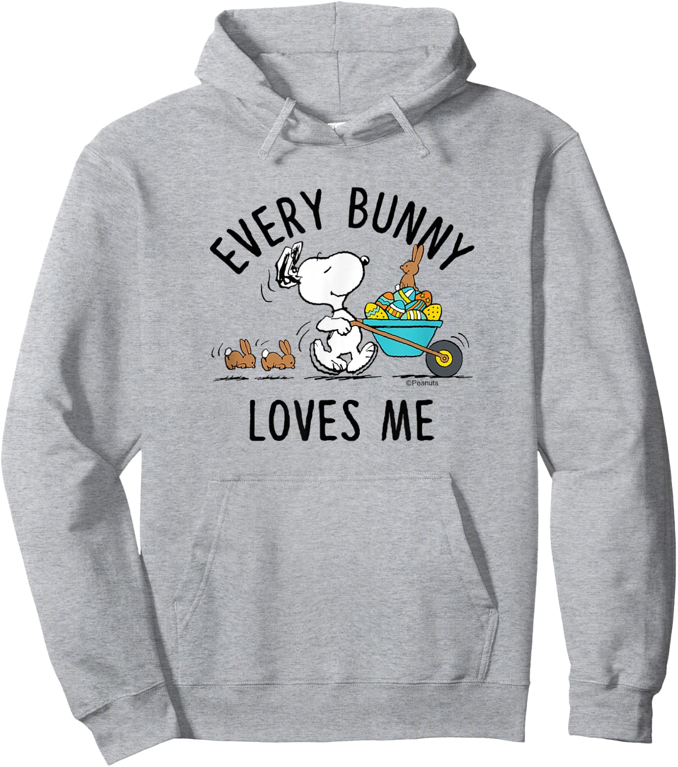 Peanuts - Easter - Every Bunny Loves Me Hoodie - Hoodie | Ash