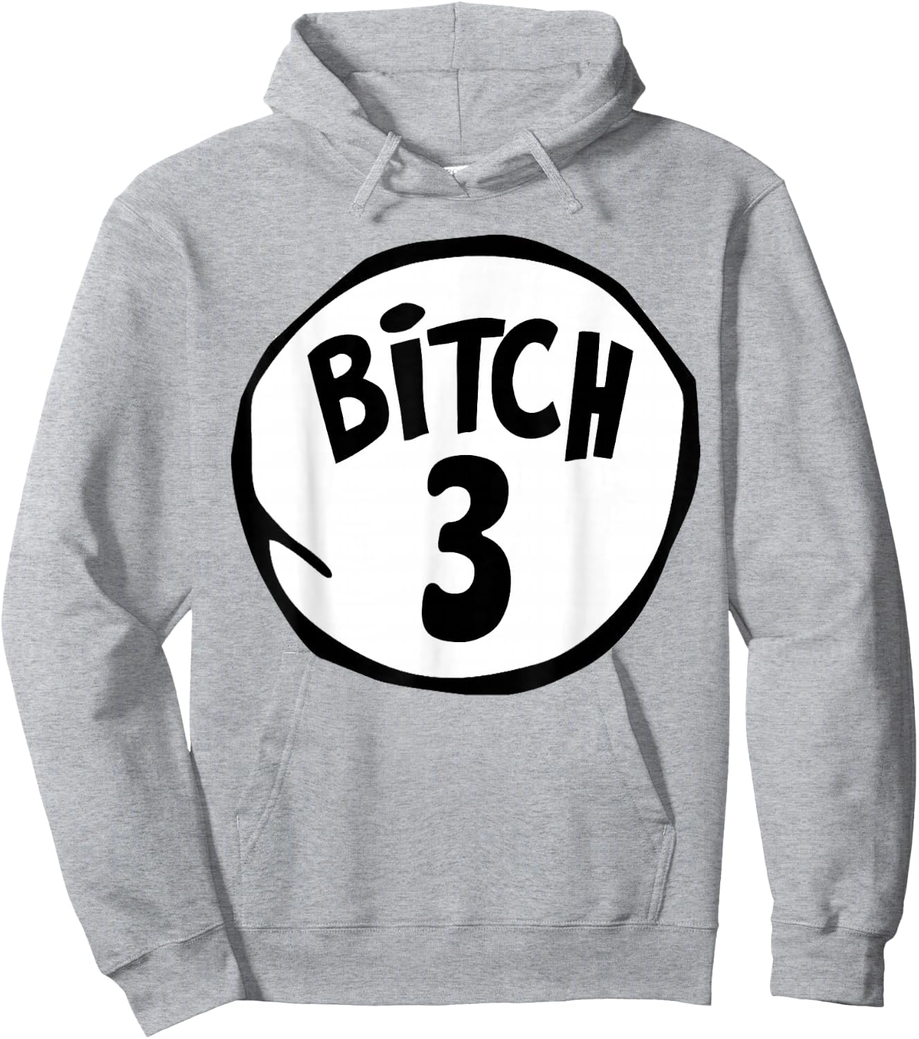 Funny Bitch 3 Matching Group Halloween Costume Hoodie - Hoodie | Ash