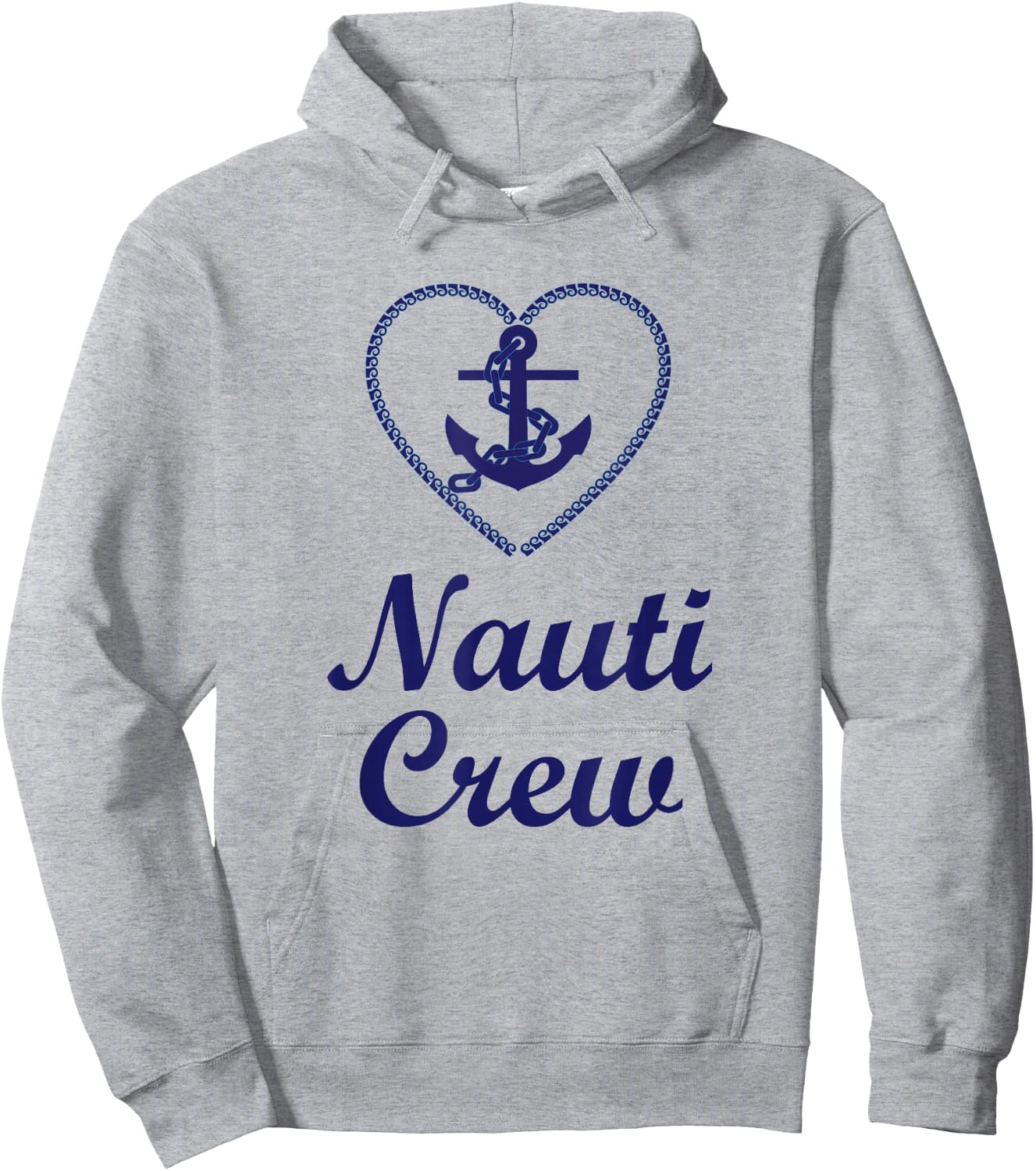 Nauti Crew Nautical Hen Night Fun Gift Hoodie - Hoodie | Ash