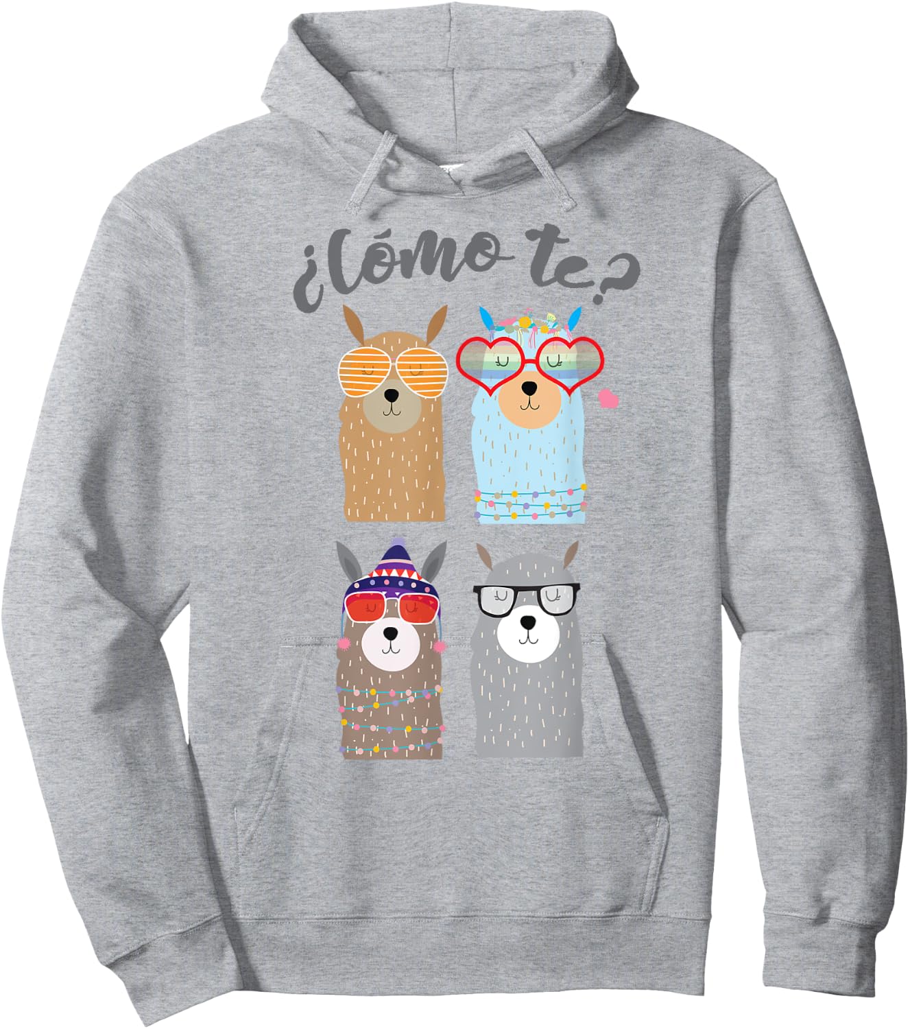 Como te llamas? Funny Bilingual Spanish Teacher Hoodie - Hoodie | Ash