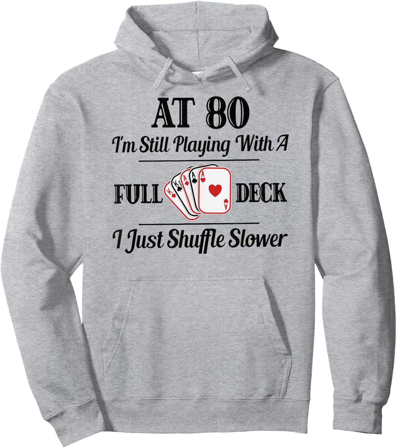 Funny 80th Birthday Gift - 80 Year Old Cards Hoodie - Hoodie | Ash