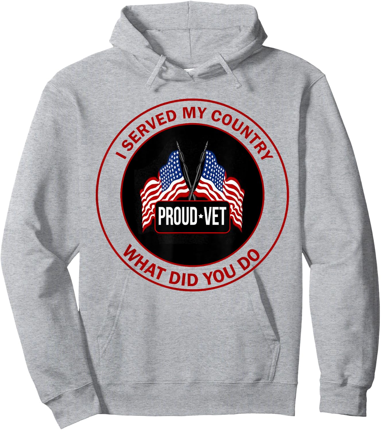 I Served My Country Veteran What Did You Do Hoodie - Hoodie | Ash