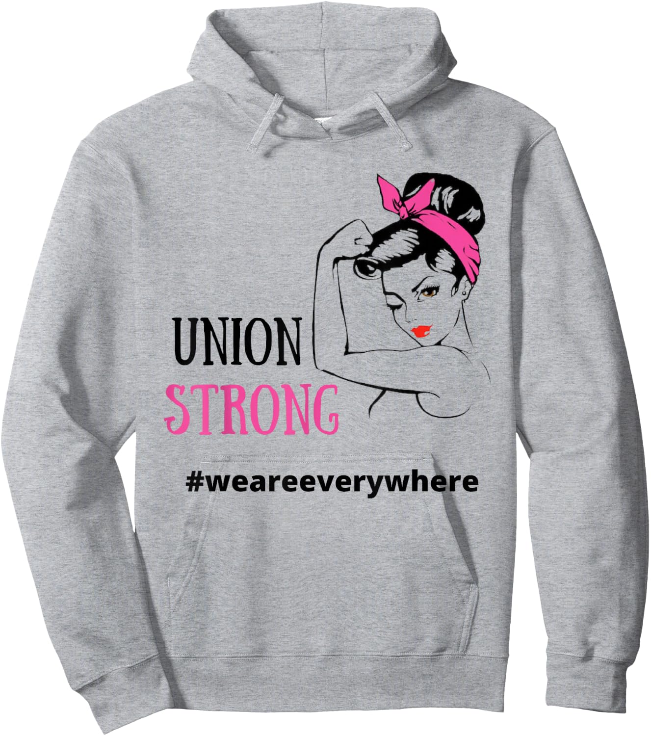 Union Shirt . Union Strong shirt. Hoodie - Hoodie | Ash
