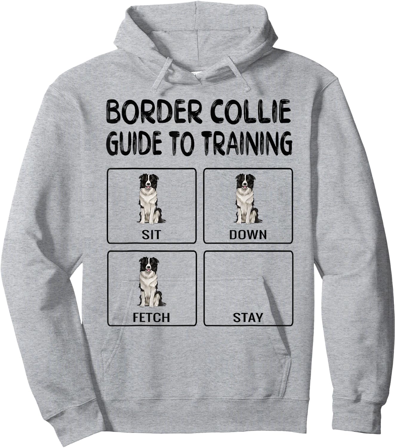 Border Collie Guide To Training Dog Obedience Hoodie - Hoodie | Ash