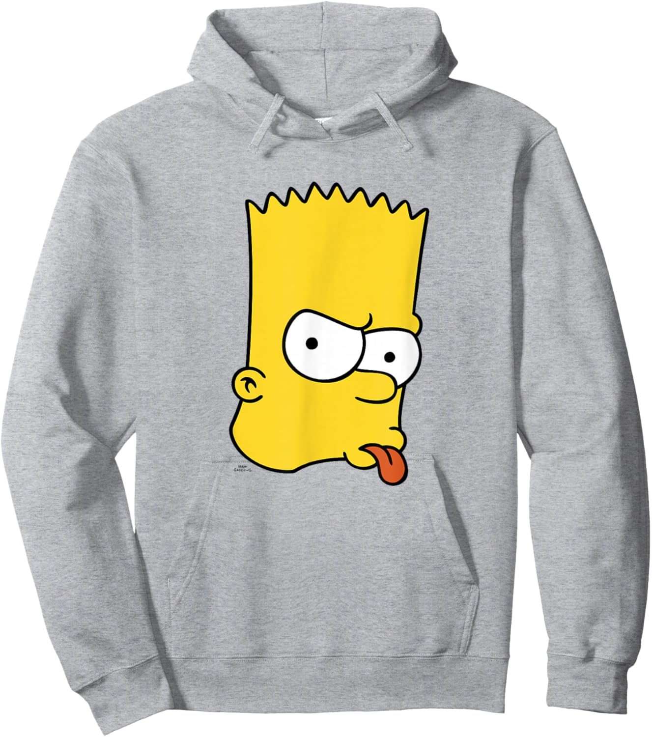 The Simpsons Bart Simpson Big Face Hoodie - Hoodie | Ash