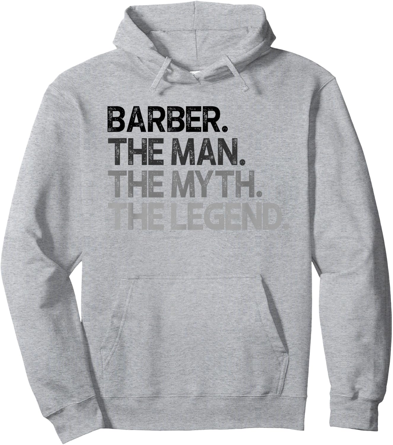 Barber Design The Man Myth Legend Hoodie - Hoodie | Ash