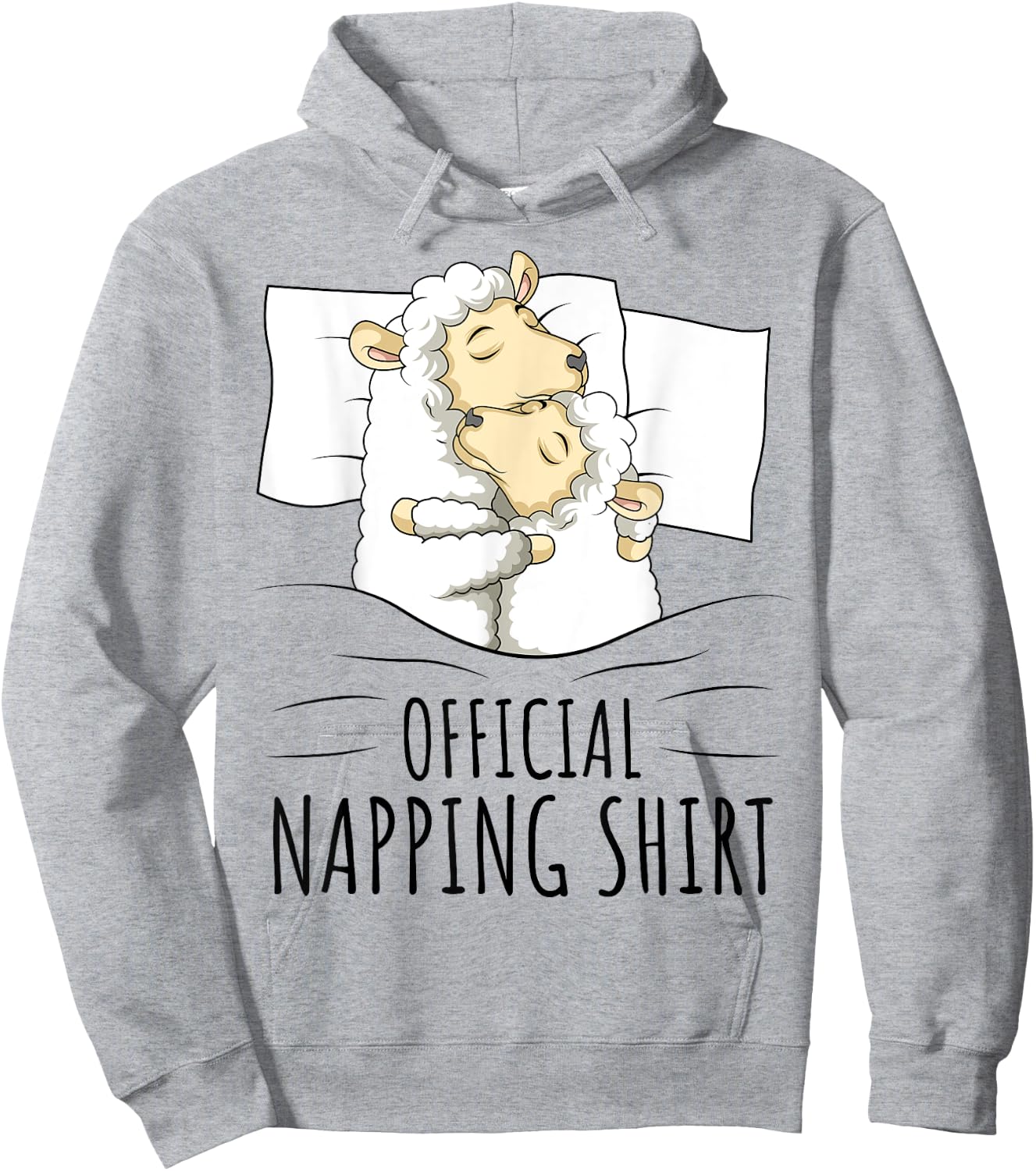 Sleeping Sheep Official Napping Hoodie - Hoodie | Ash