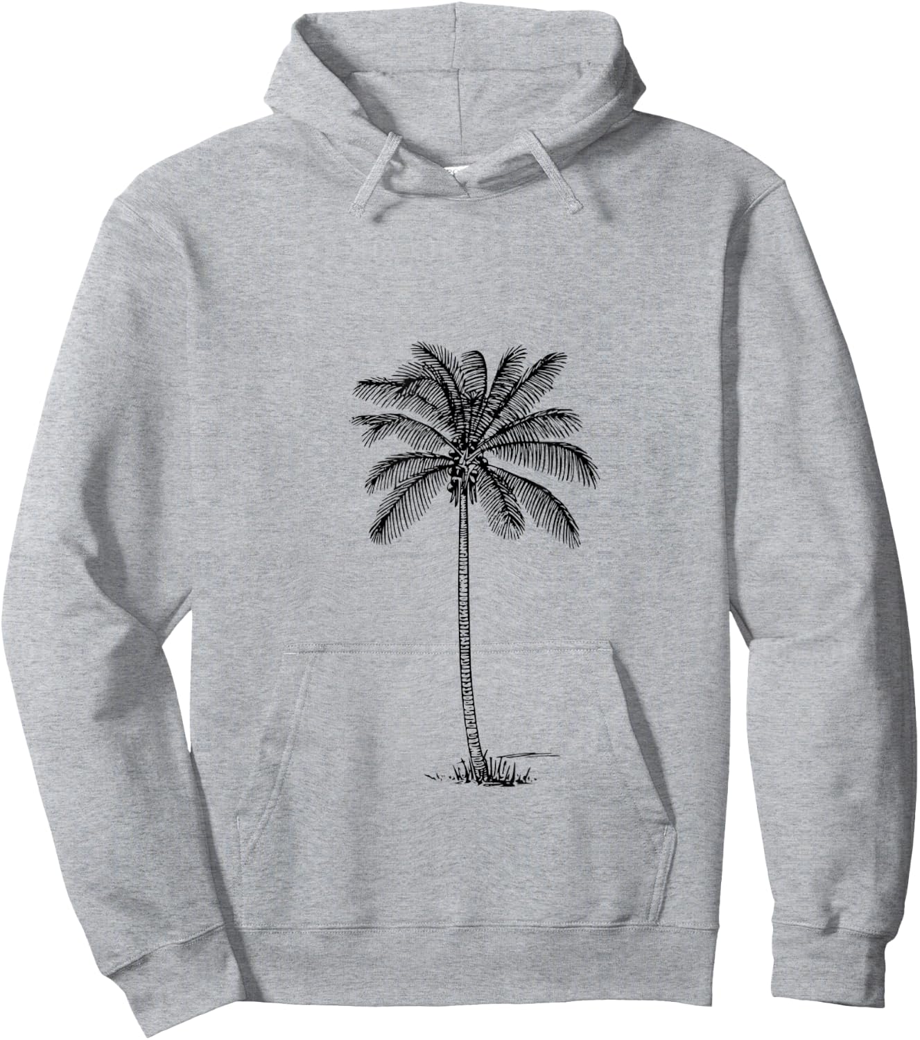 Coconut Palm Tree Hoodie - Hoodie | Ash