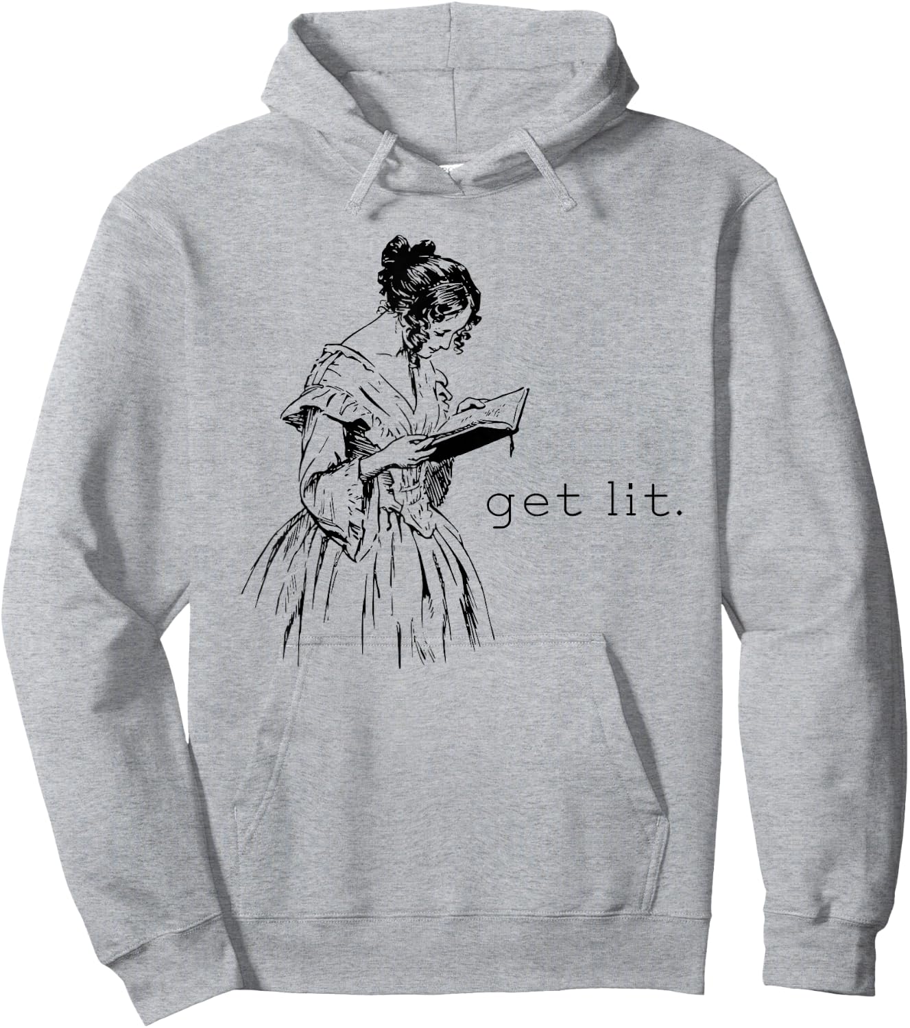 Get Lit for Book Lovers Hoodie - Hoodie | Ash