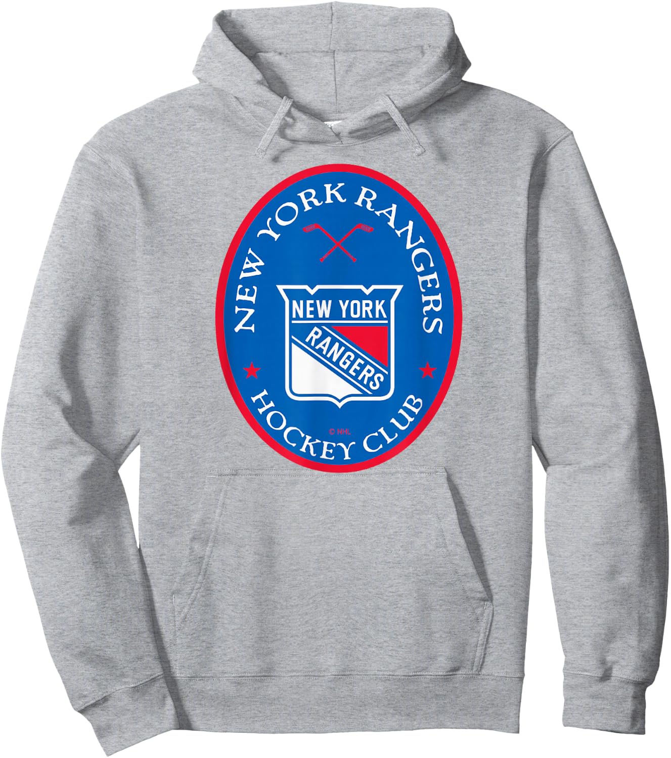 New York Rangers Iconic Officially Licensed Hoodie - Hoodie | Ash
