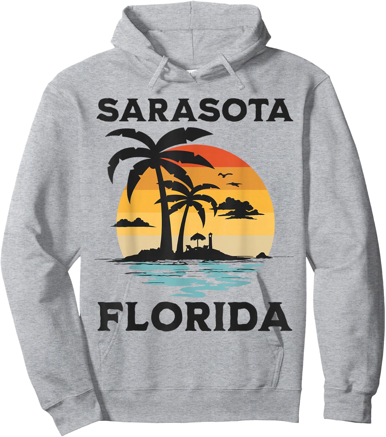 Sarasota Florida Beach Summer Vacation Hoodie - Hoodie | Ash