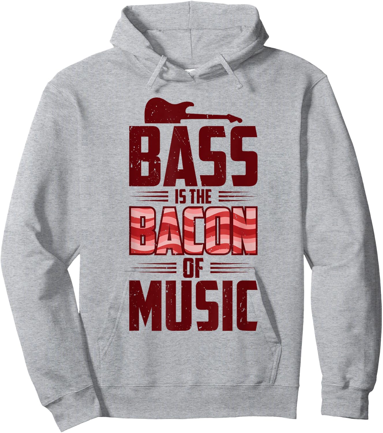 Bass Is The Bacon Of Music Bassist Bass Guitar Hoodie - Hoodie | Ash