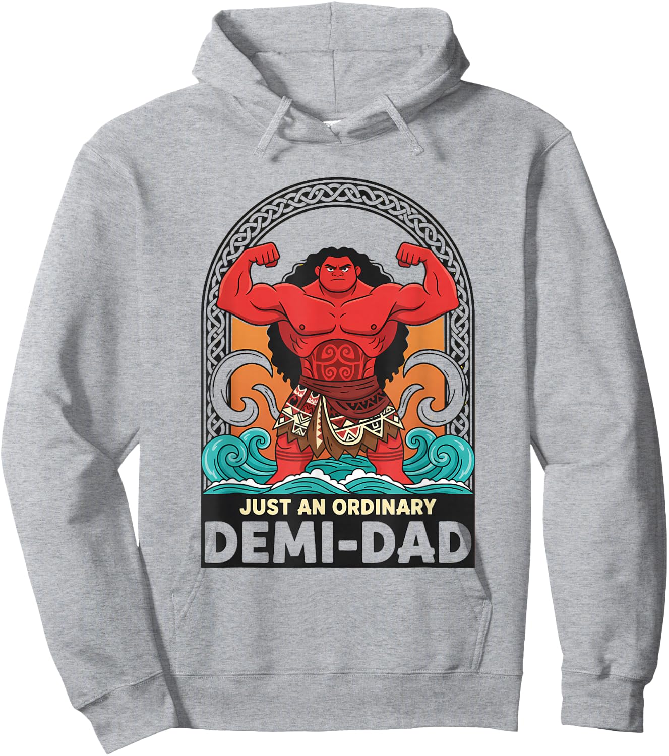 Retro Just an Ordinary Demi-Dad Funny Hoodie - Hoodie | Ash