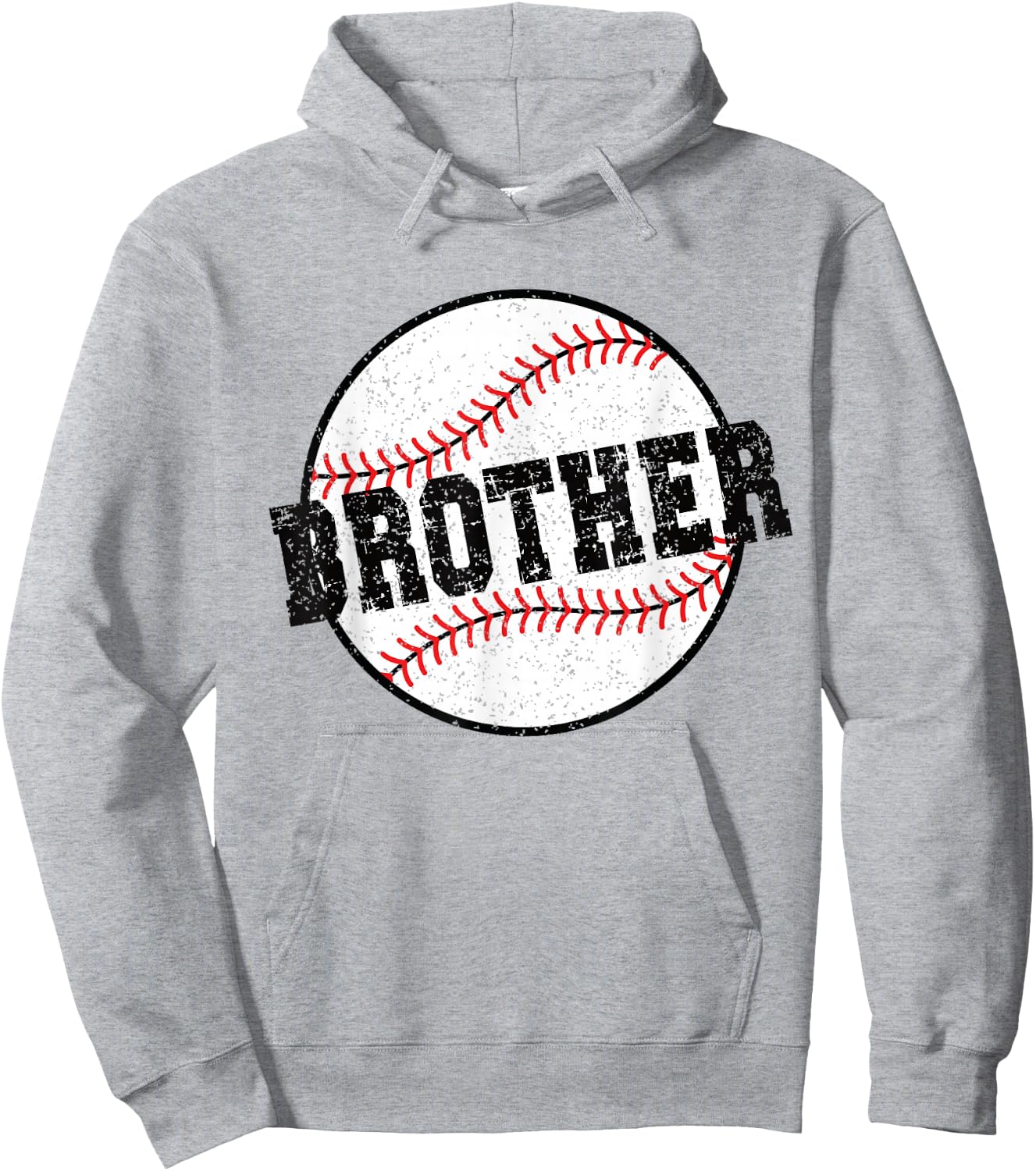 Baseball Brother Of A Baseball Player Brother Hoodie - Hoodie | Ash