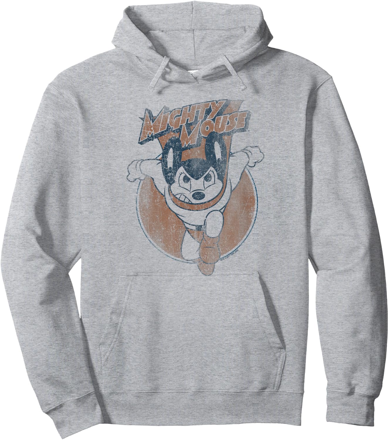 Mighty Mouse Flying With Purpose Hoodie - Hoodie | Ash