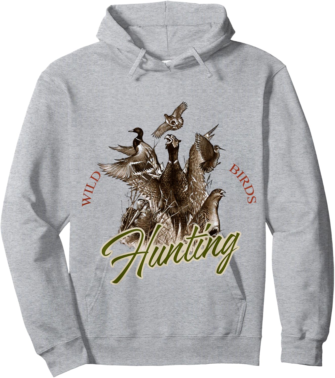 Wild Bird t shirt Wildlife Hunting Hoodie - Hoodie | Ash