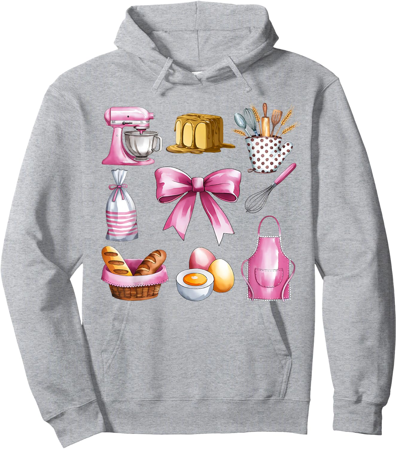 Cute Kitchen Essentials and Baking Fun Hoodie - Hoodie | Ash