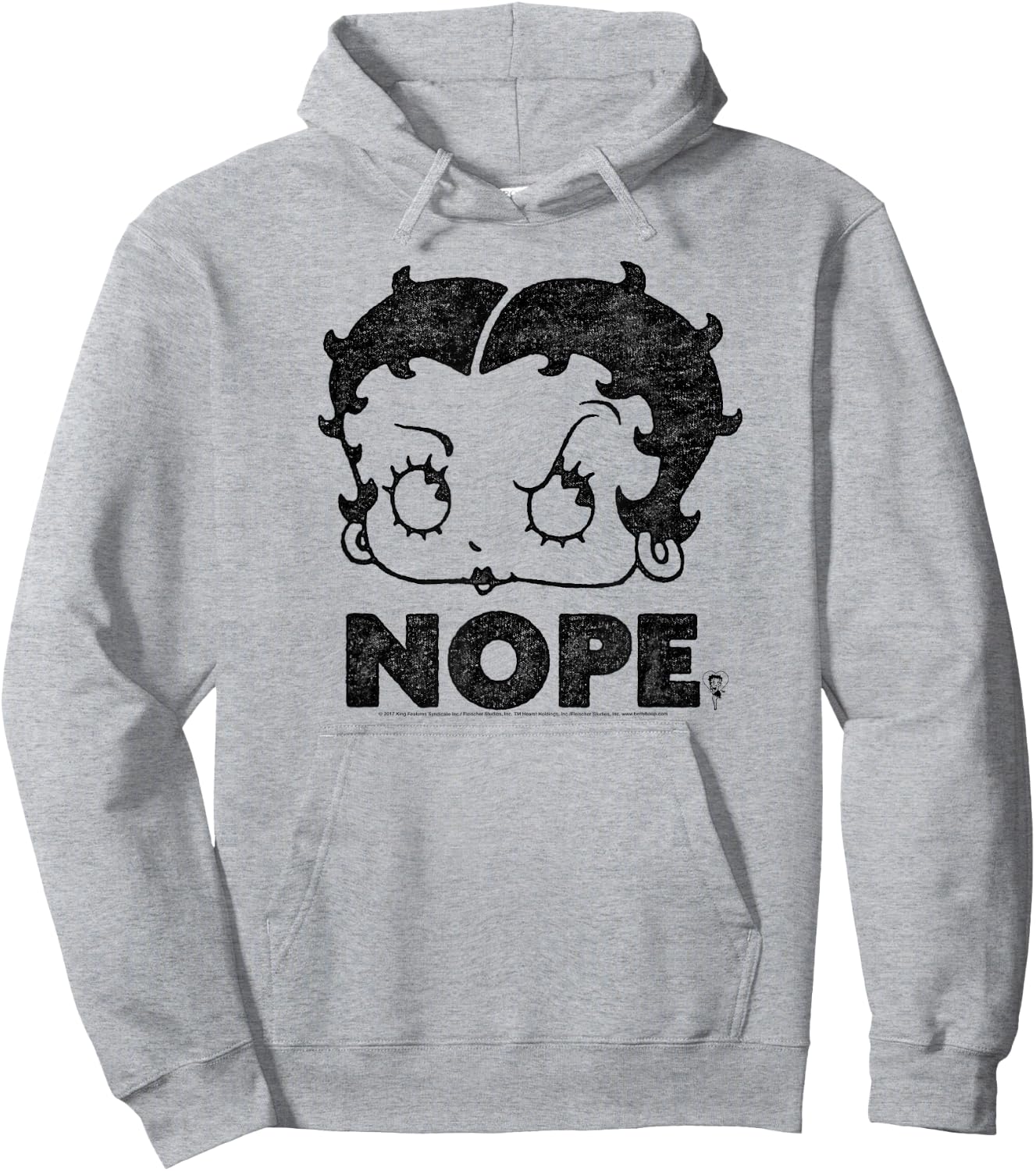 Betty Boop Boop Nope Hoodie - Hoodie | Ash