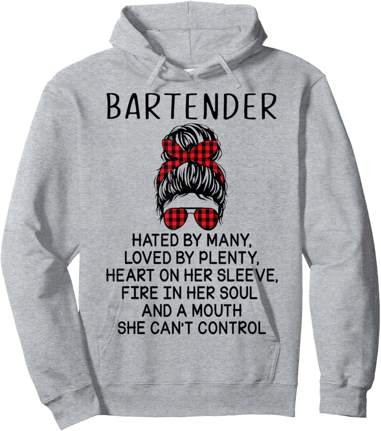 Bartender Hated By Many Loved By Plenty Hoodie - Hoodie | Ash