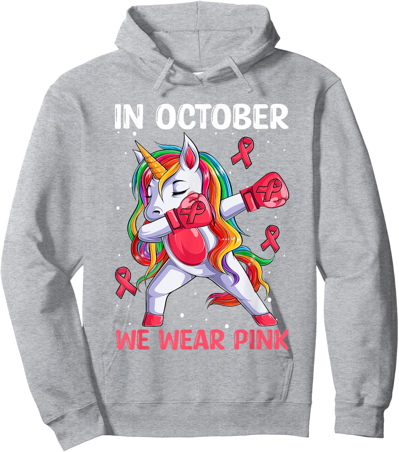 Girls Breast Cancer Shirts Kids Toddlers Hoodie - Hoodie | Ash