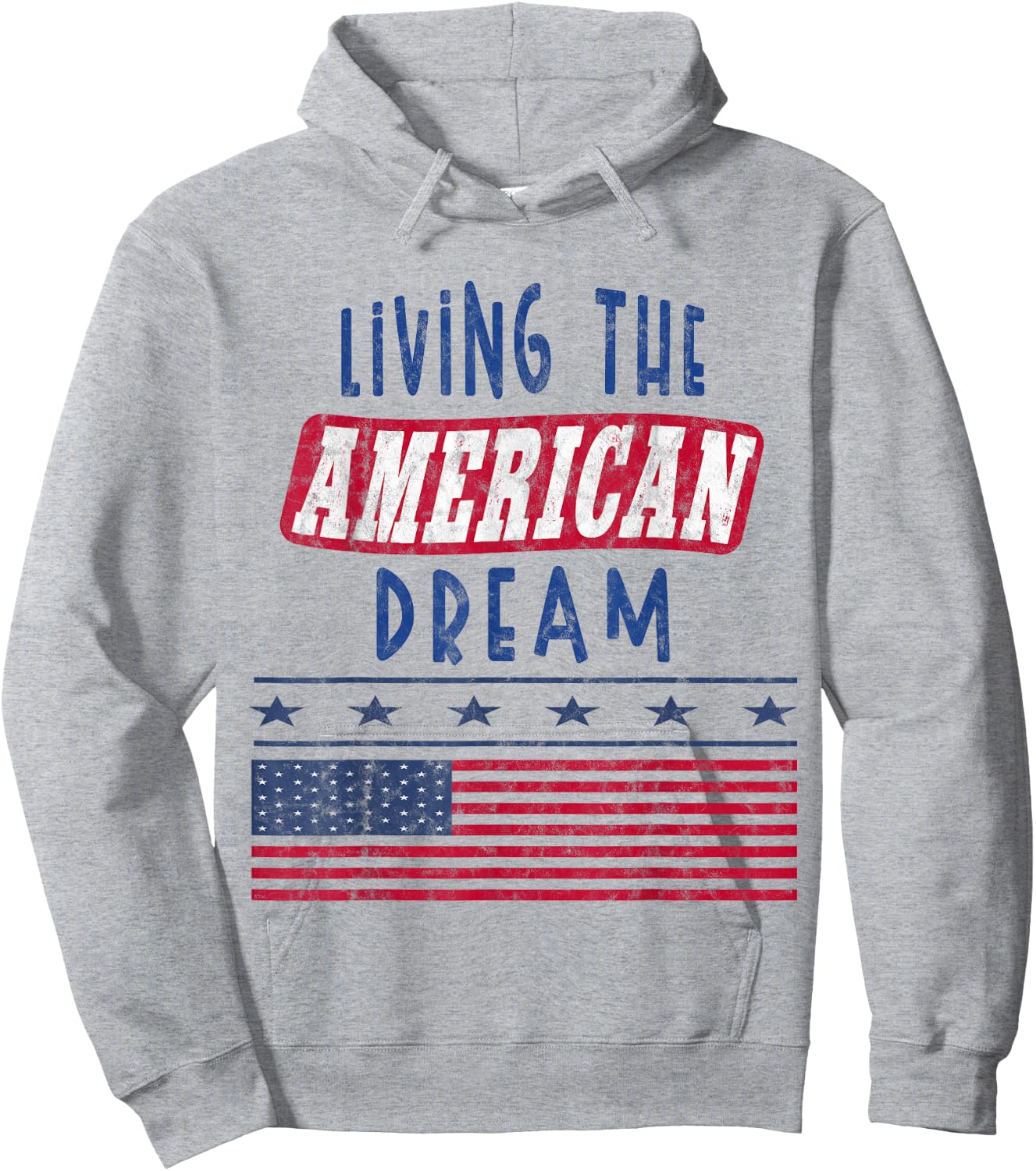 American Day - Living the American Dream Hoodie - Hoodie | Ash