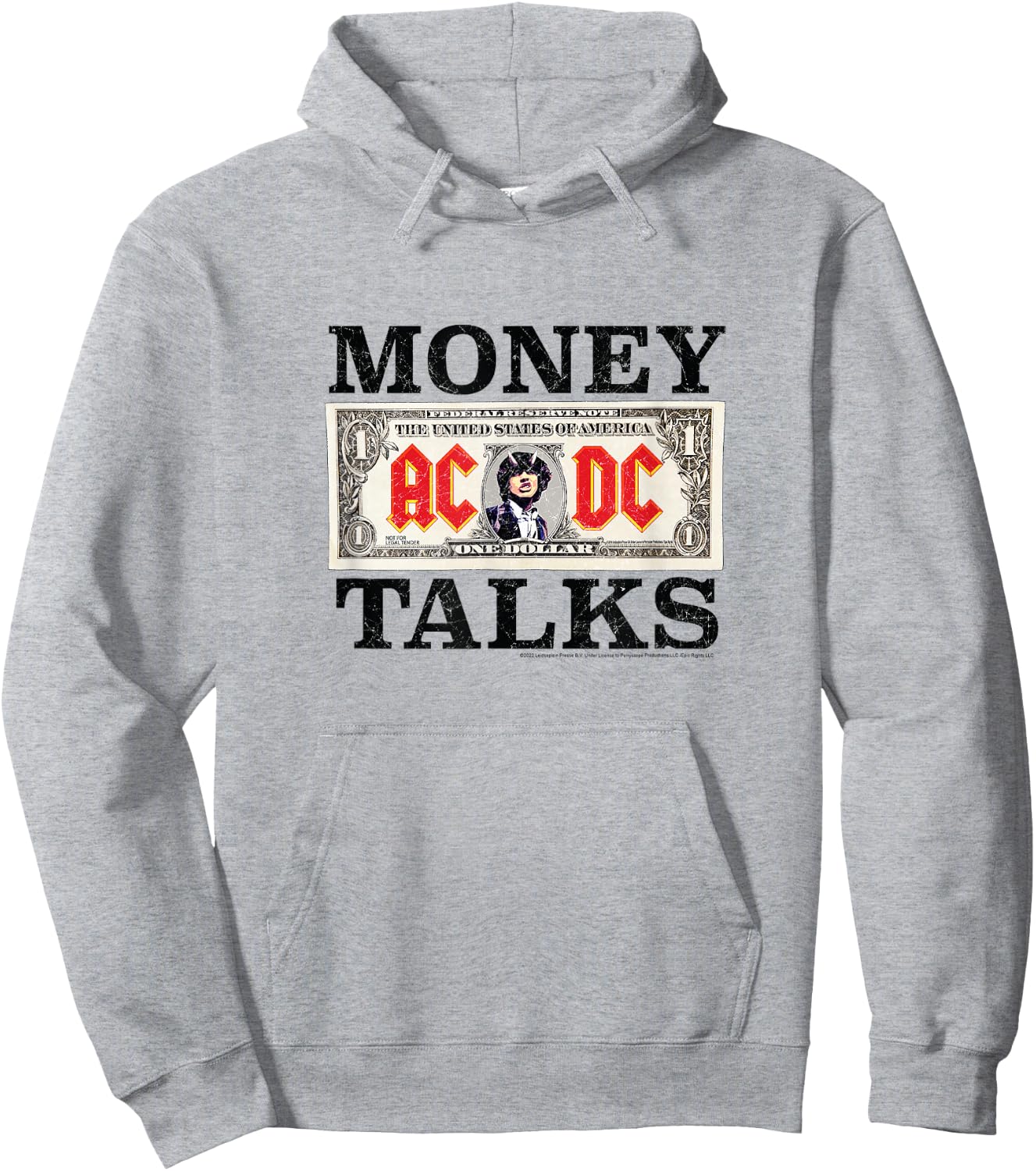 ACDC - Money Talks Hoodie - Hoodie | Ash
