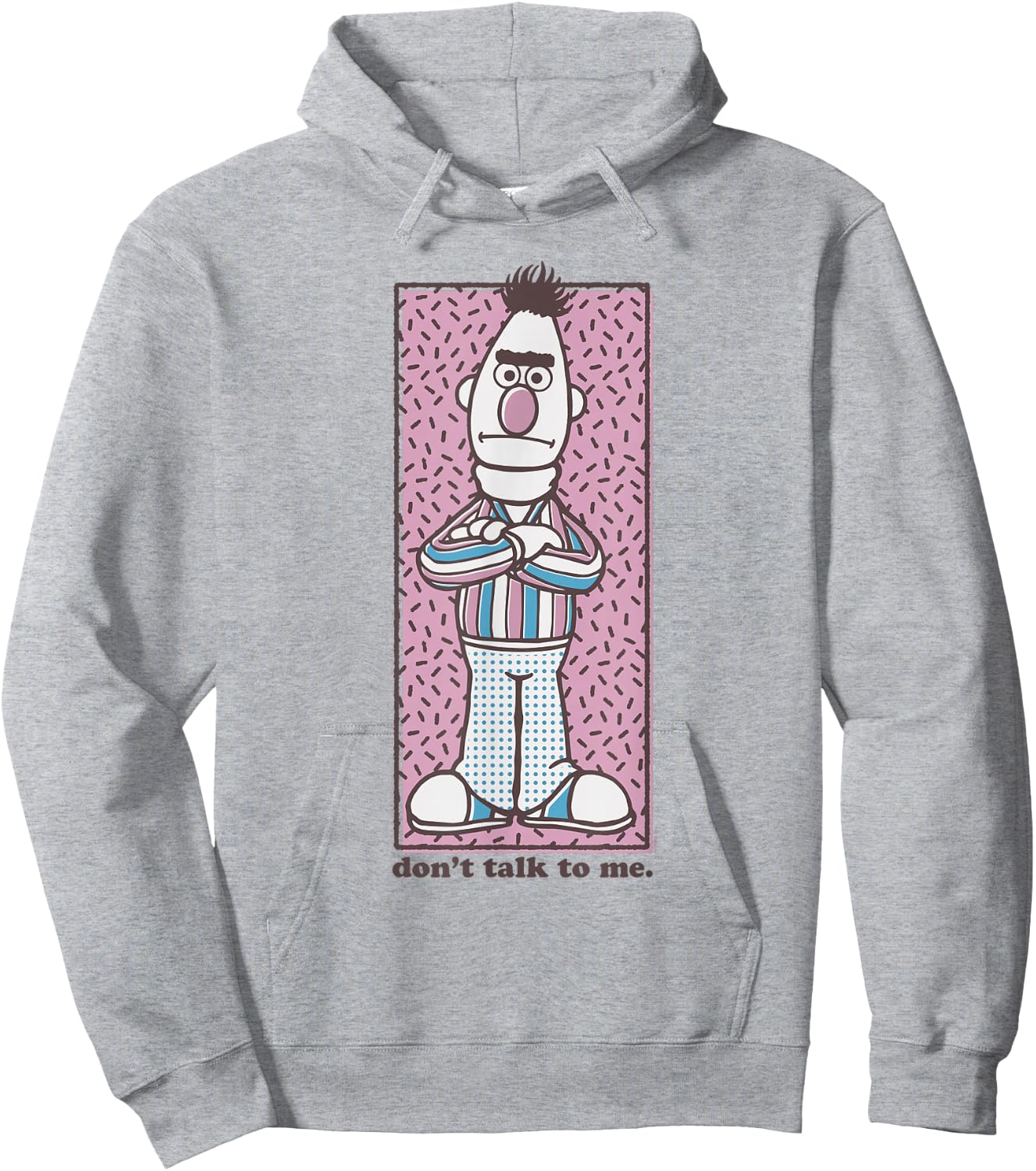 Sesame Street Bert Don't Talk to Me Hoodie - Hoodie | Ash
