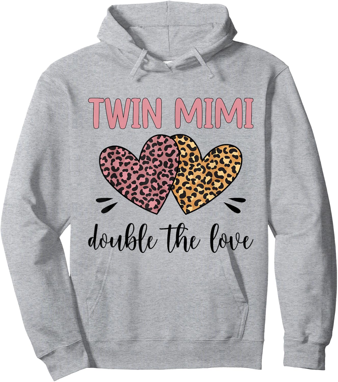 Twin Mimi Double The Love Mimi Of Twins Hoodie - Hoodie | Ash