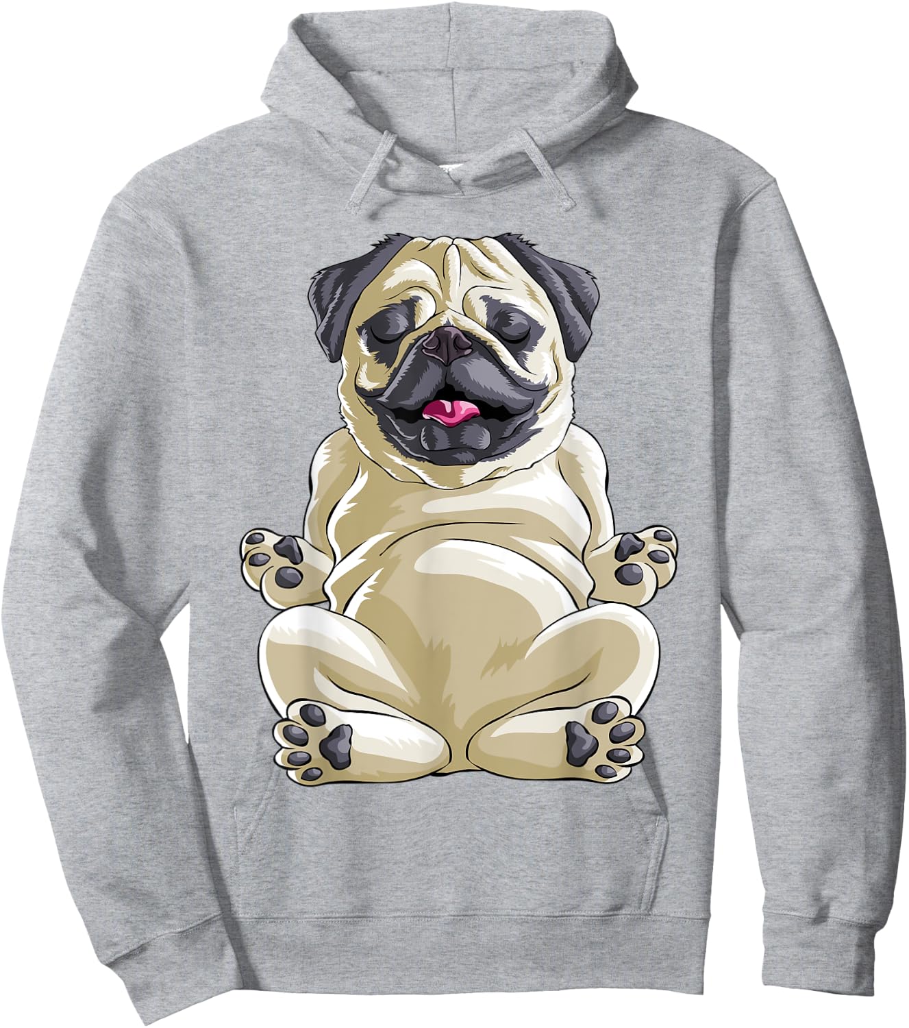 Pug Funny Pet Lover Dog Lover Hoodie - Hoodie | Ash