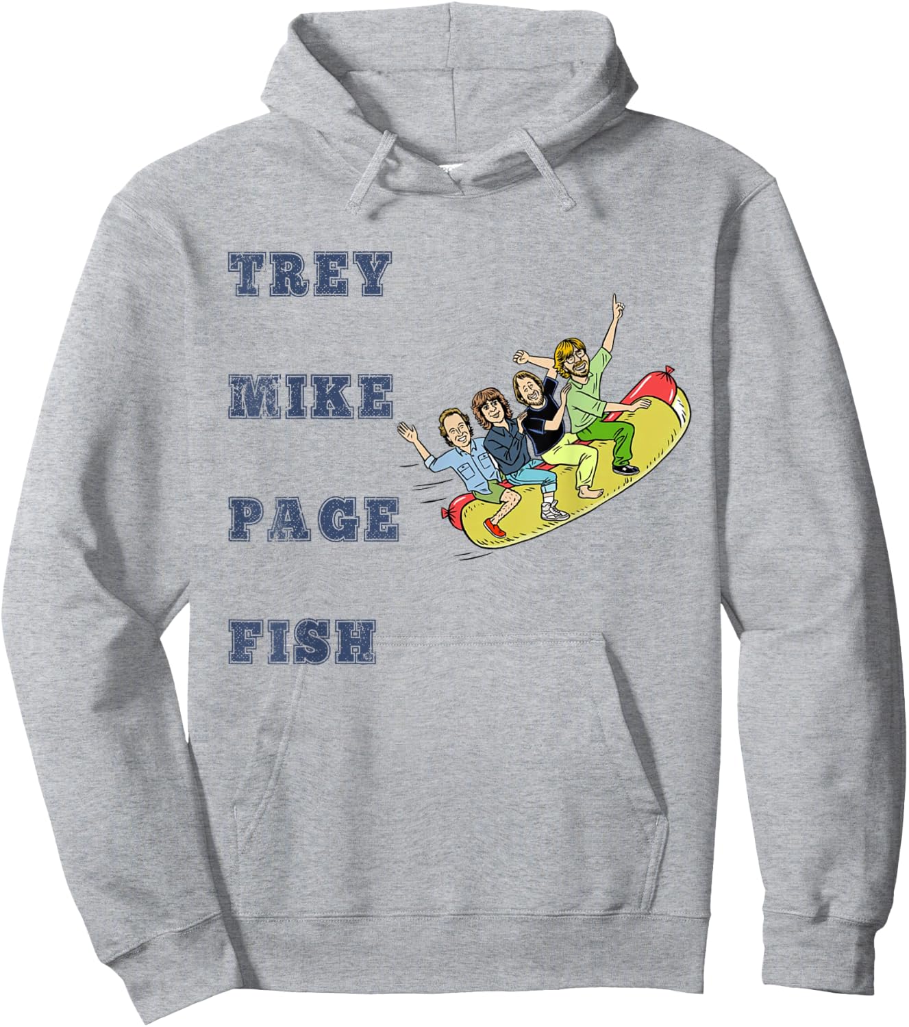 Trey Mike Page Fish Hot Dog Hoodie - Hoodie | Ash