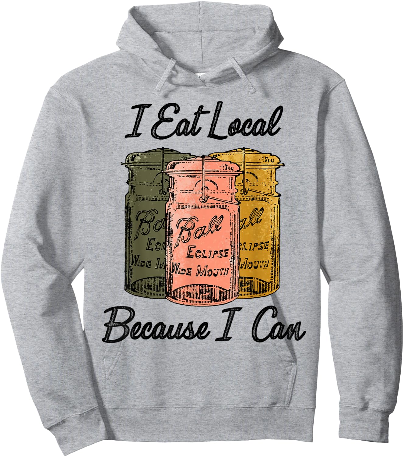 I Eat Local Because I Can Farmer Hoodie - Hoodie | Ash