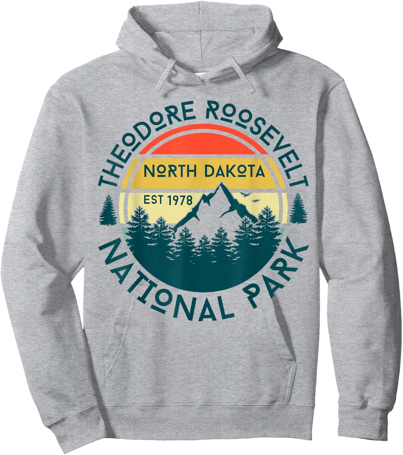 Theodore Roosevelt National Park Hoodie - Hoodie | Ash