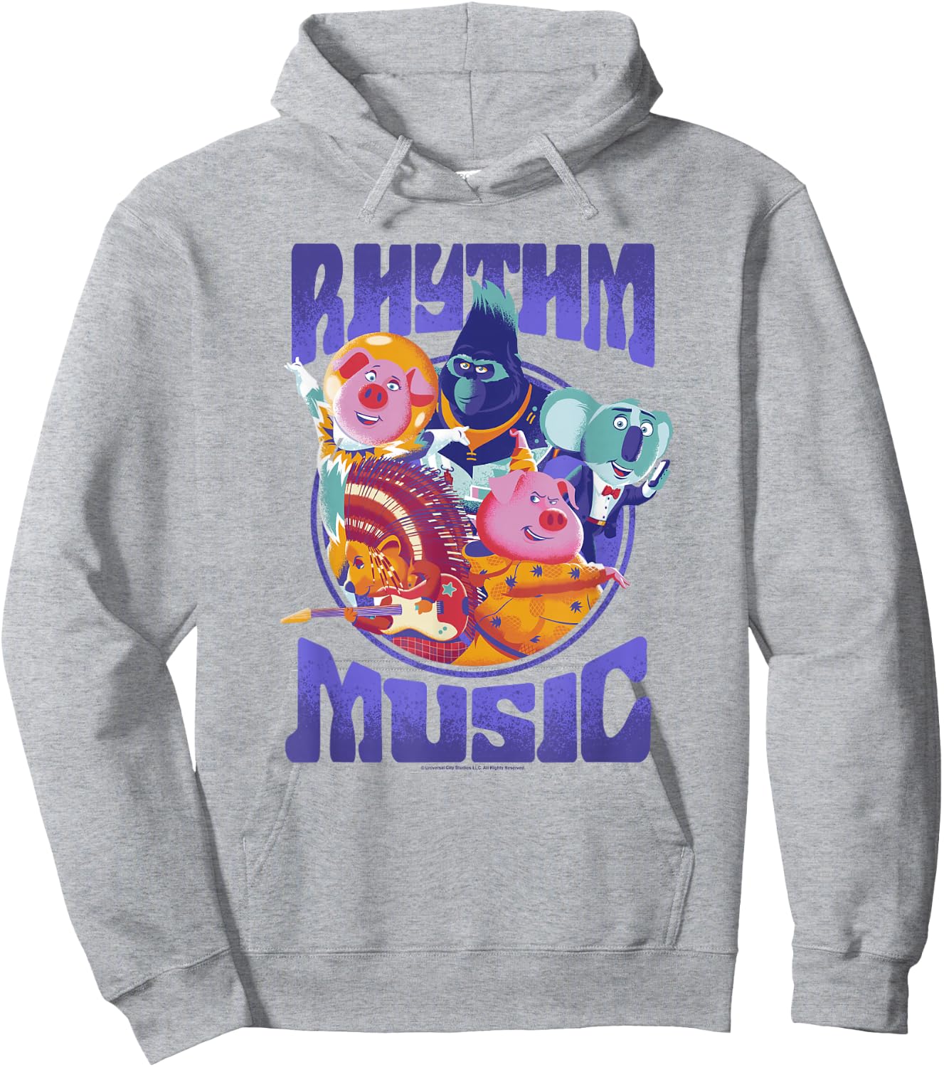 Sing 2 Rhythm And Music Group Poster Hoodie - Hoodie | Ash