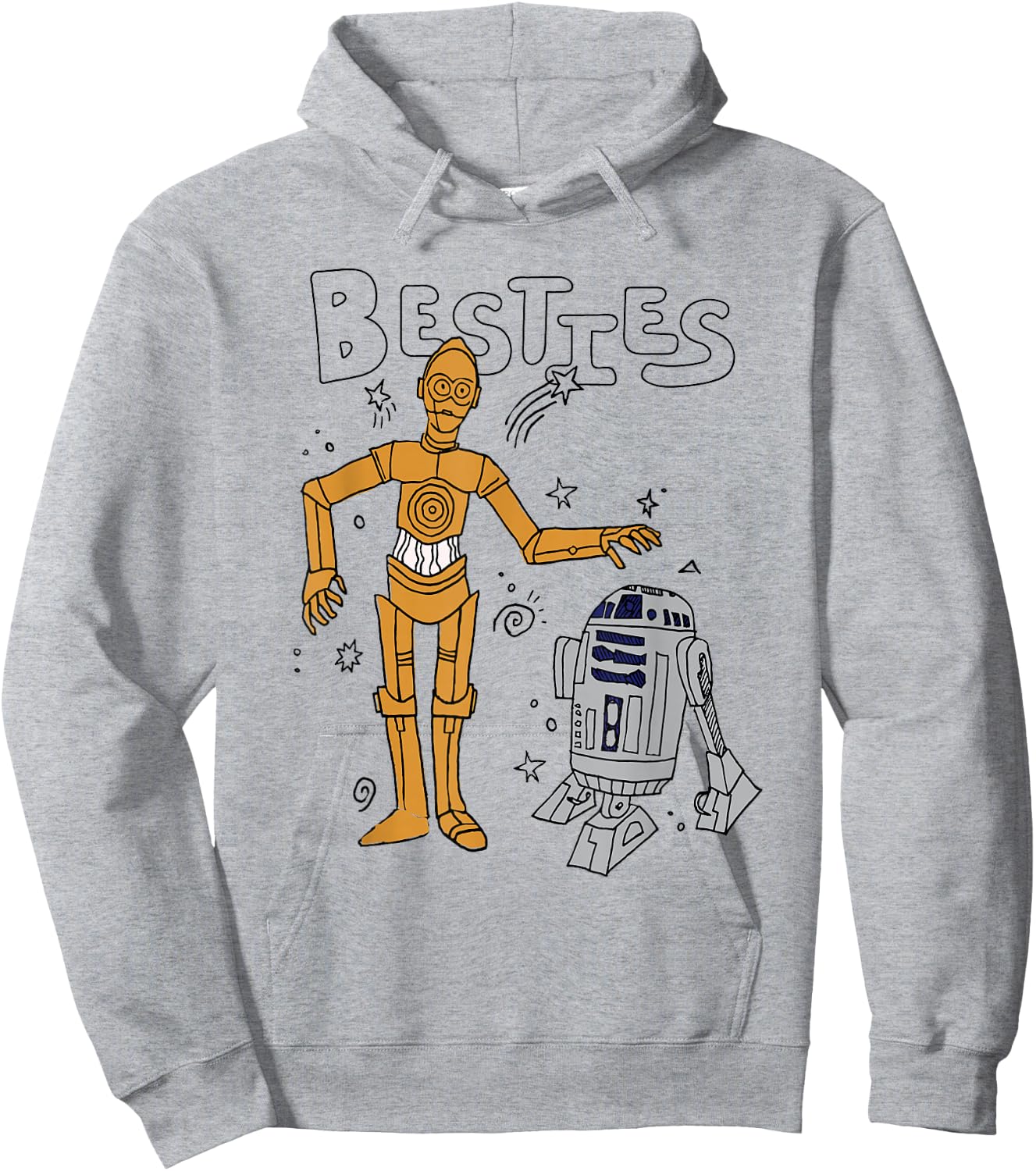Star Wars R2-D2 and C-3PO Besties Hoodie - Hoodie | Ash