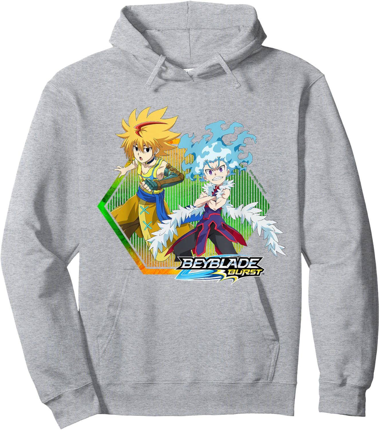 Beyblade Burst Quaddrive Free and Lui Hoodie - Hoodie | Ash