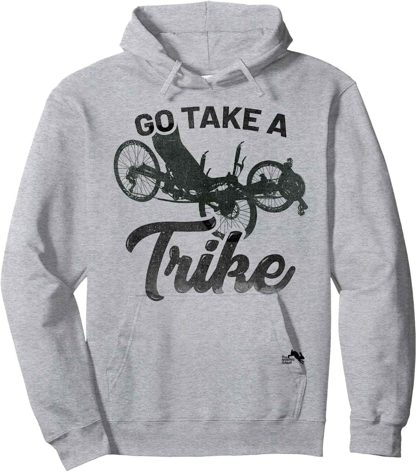Go Take a Trike Recumbent Bicycle Hoodie - Hoodie | Ash