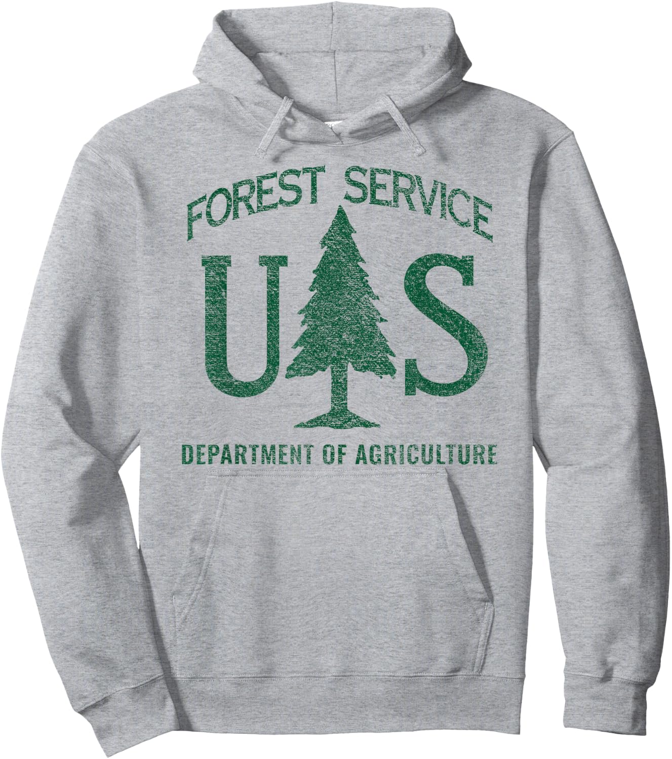 US Forest Service (Distressed Green) Hoodie - Hoodie | Ash