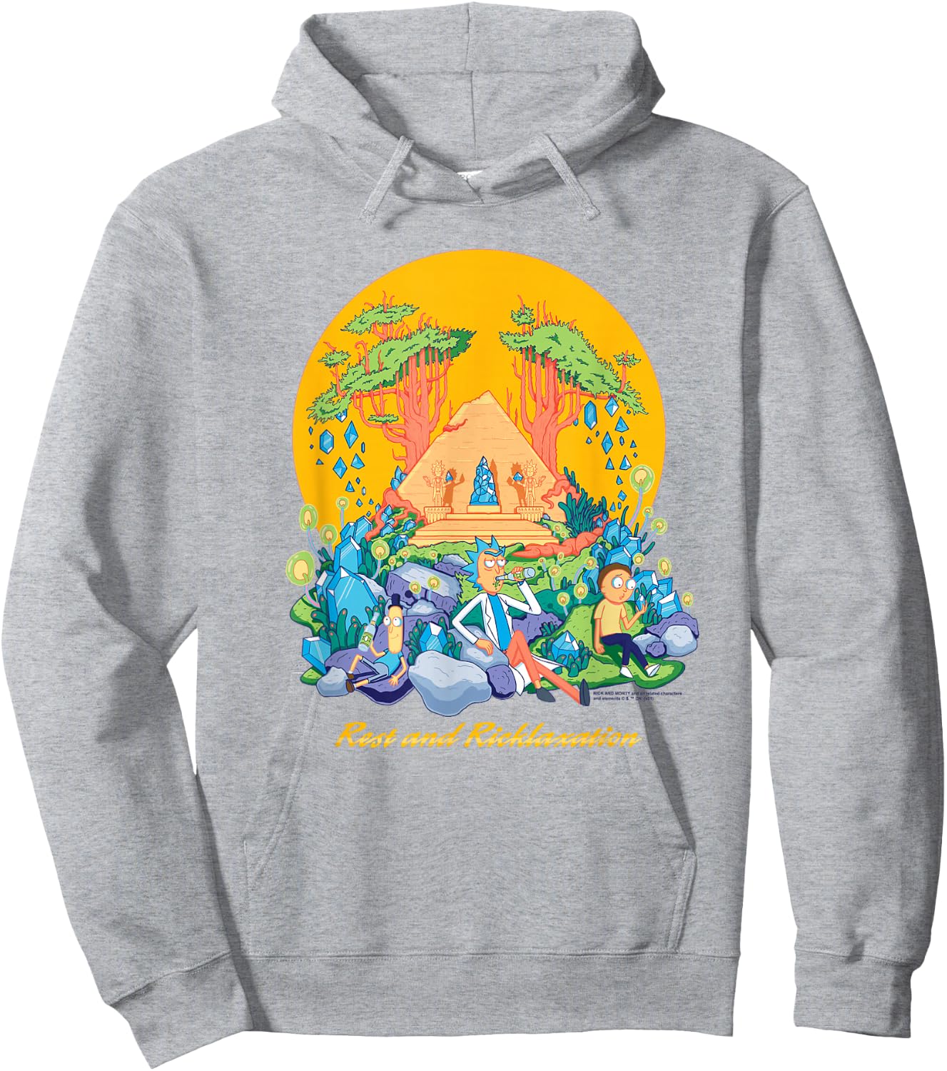 Rick and Morty Rest and Ricklaxation Hoodie - Hoodie | Ash