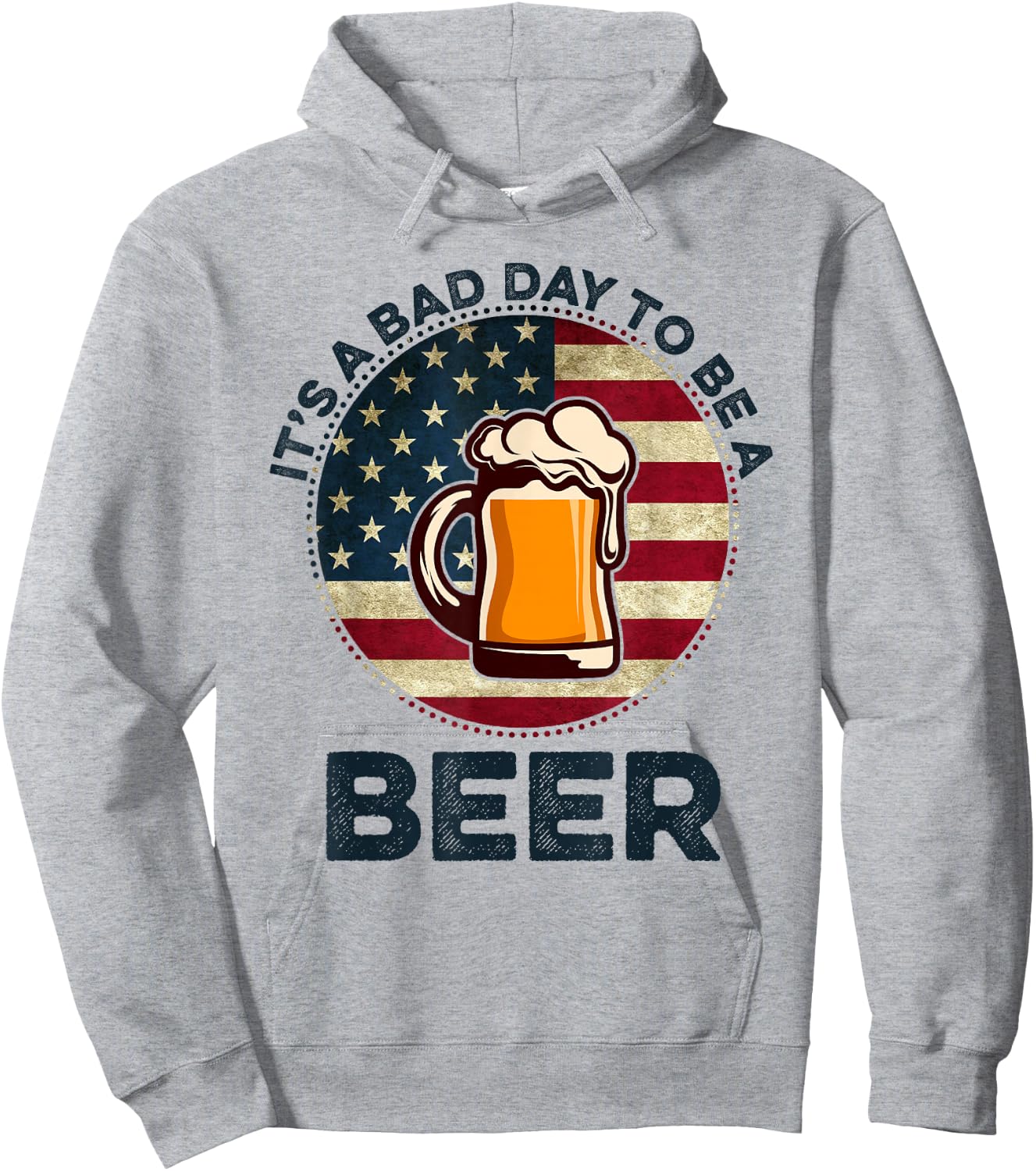 It's a Bad Day To Be A Beer Vintage Hoodie - Hoodie | Ash