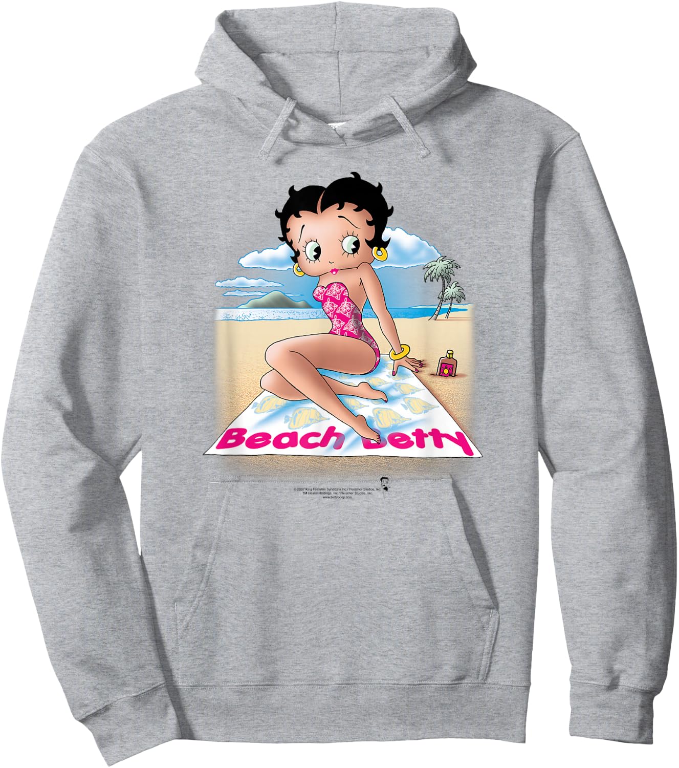 Betty Boop Beach Betty Hoodie - Hoodie | Ash