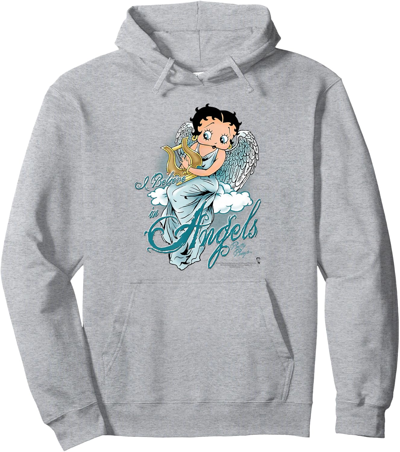 Betty Boop I Believe in Angels Hoodie - Hoodie | Ash