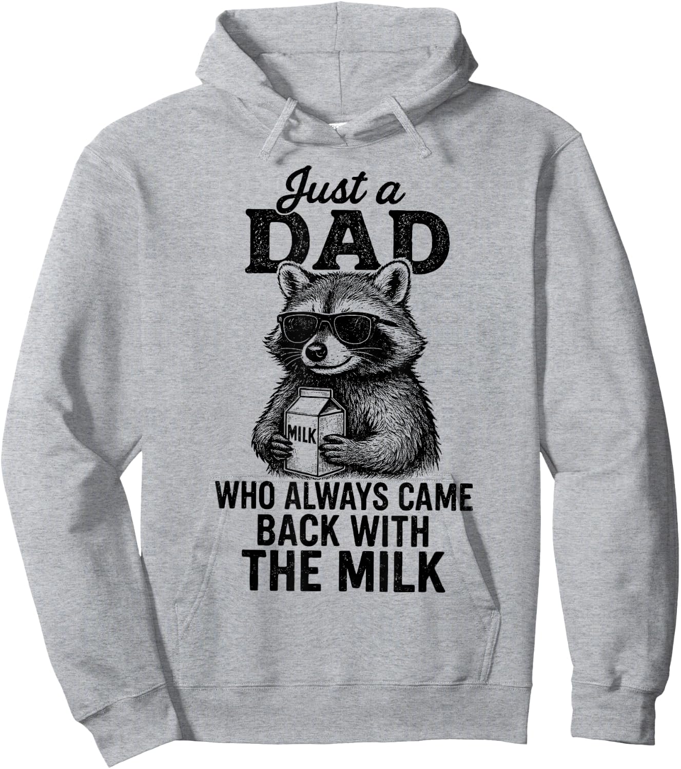 With the Milk Fathers Day Hoodie - Hoodie | Ash