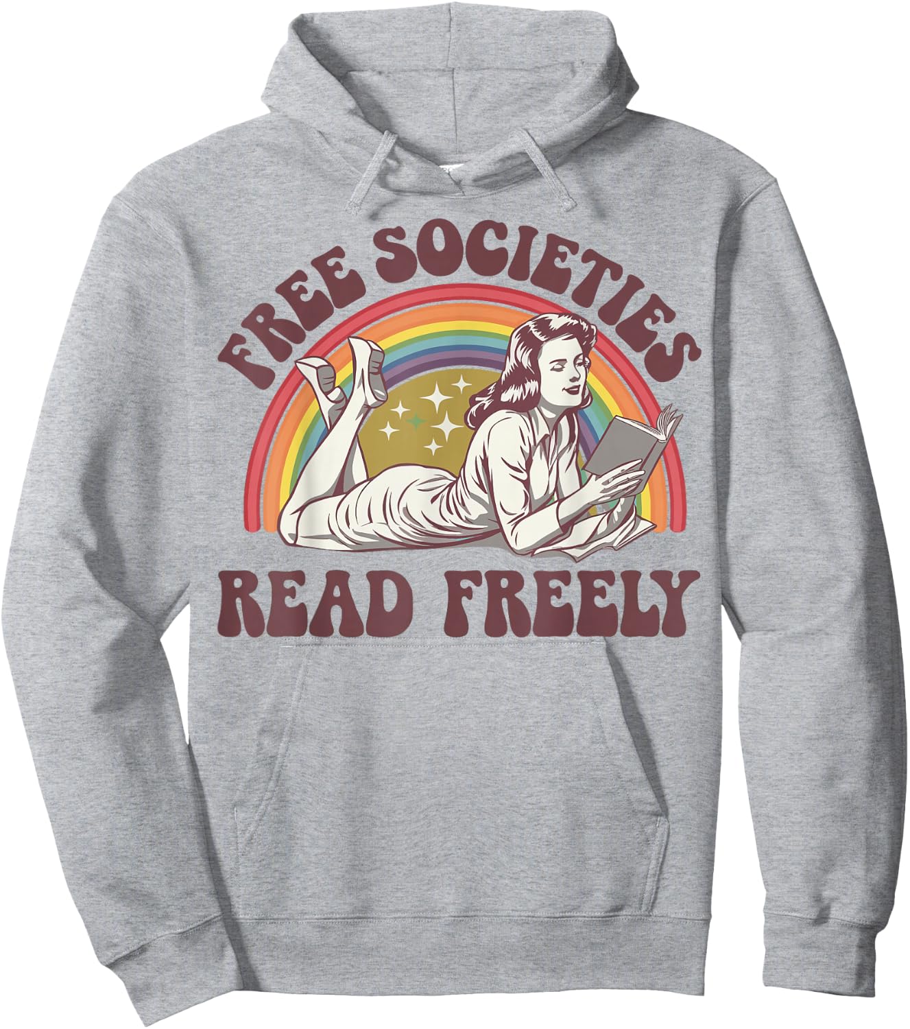 Free Societies Read Freely Hoodie - Hoodie | Ash