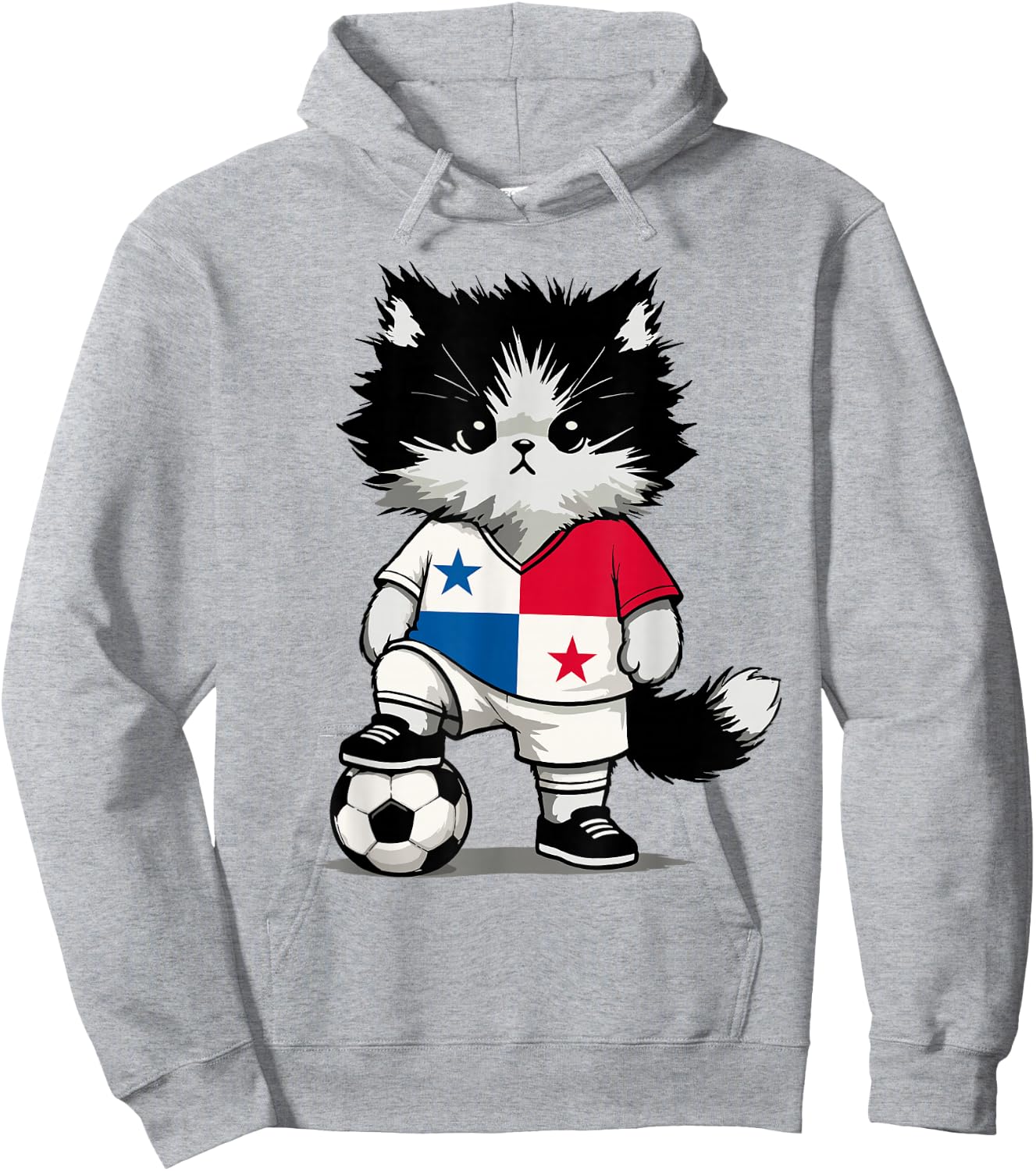 Panamanian Flag Novelty Panama Hoodie - Hoodie | Ash